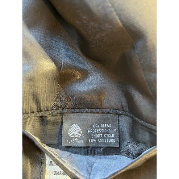 Burberrys Vintage Black Silver Button Wool Sport Coat Blazer 45L - Picture 11 of 13